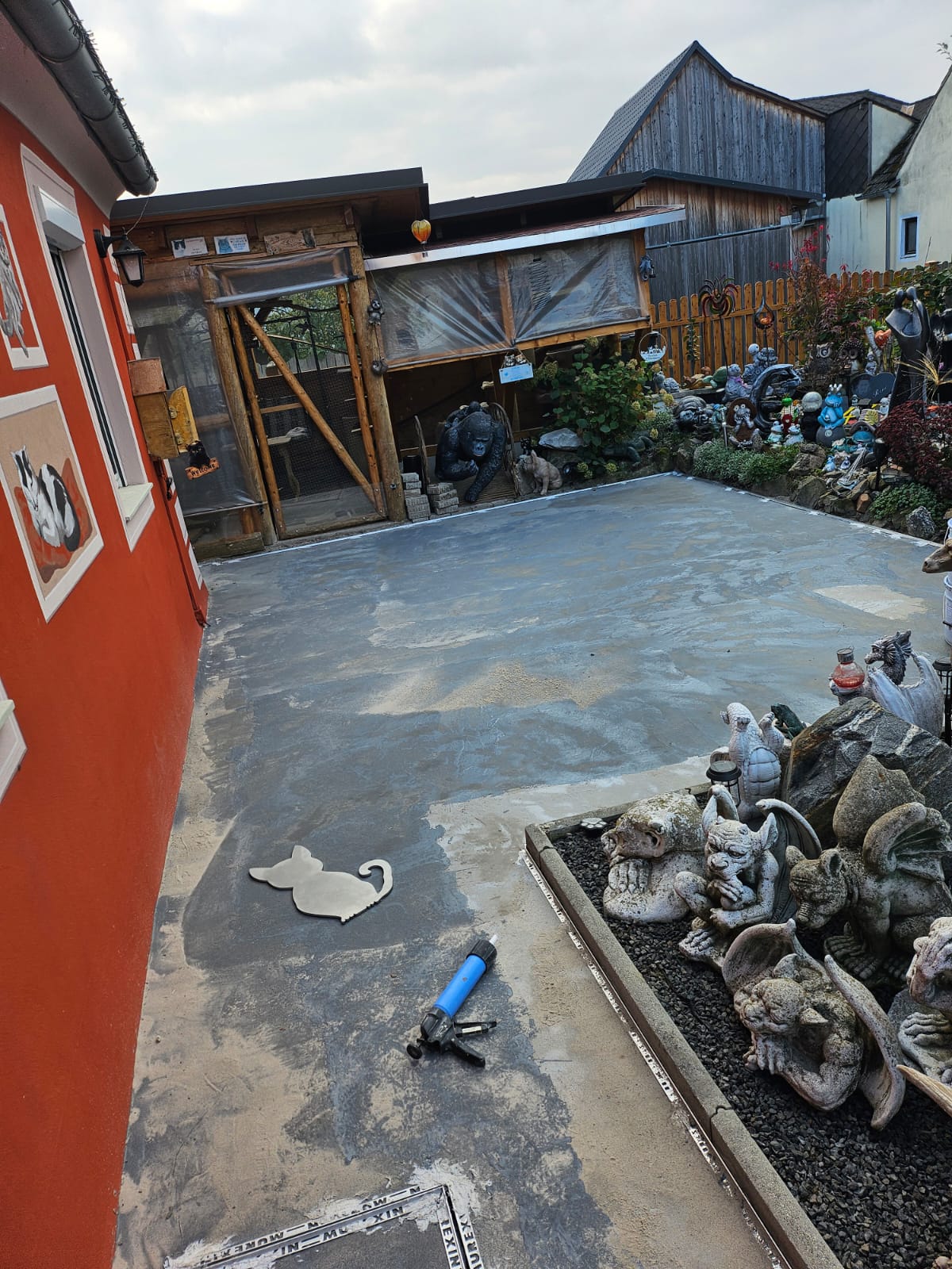 Garten Untergrund vorbereitet