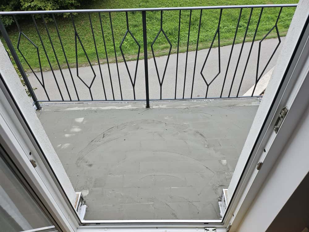 Balkon vor Beschichtung