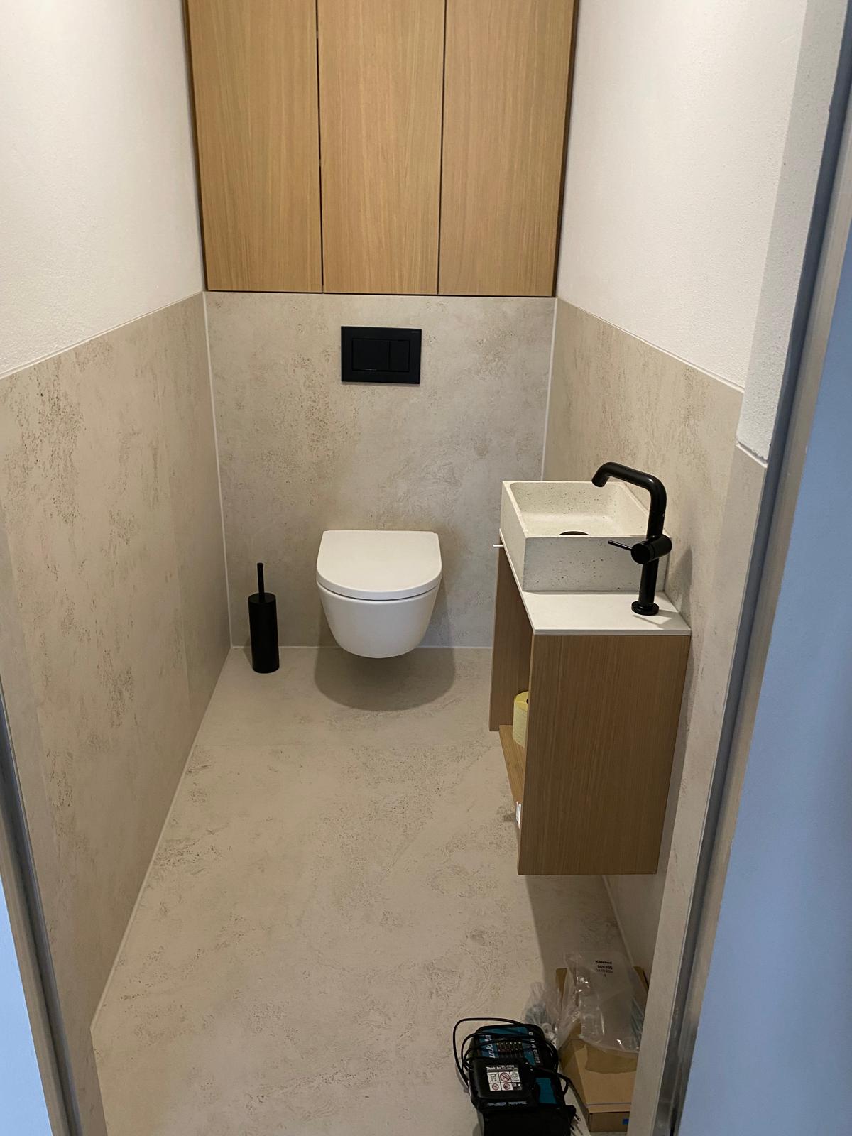 Untergrund gespachtelt