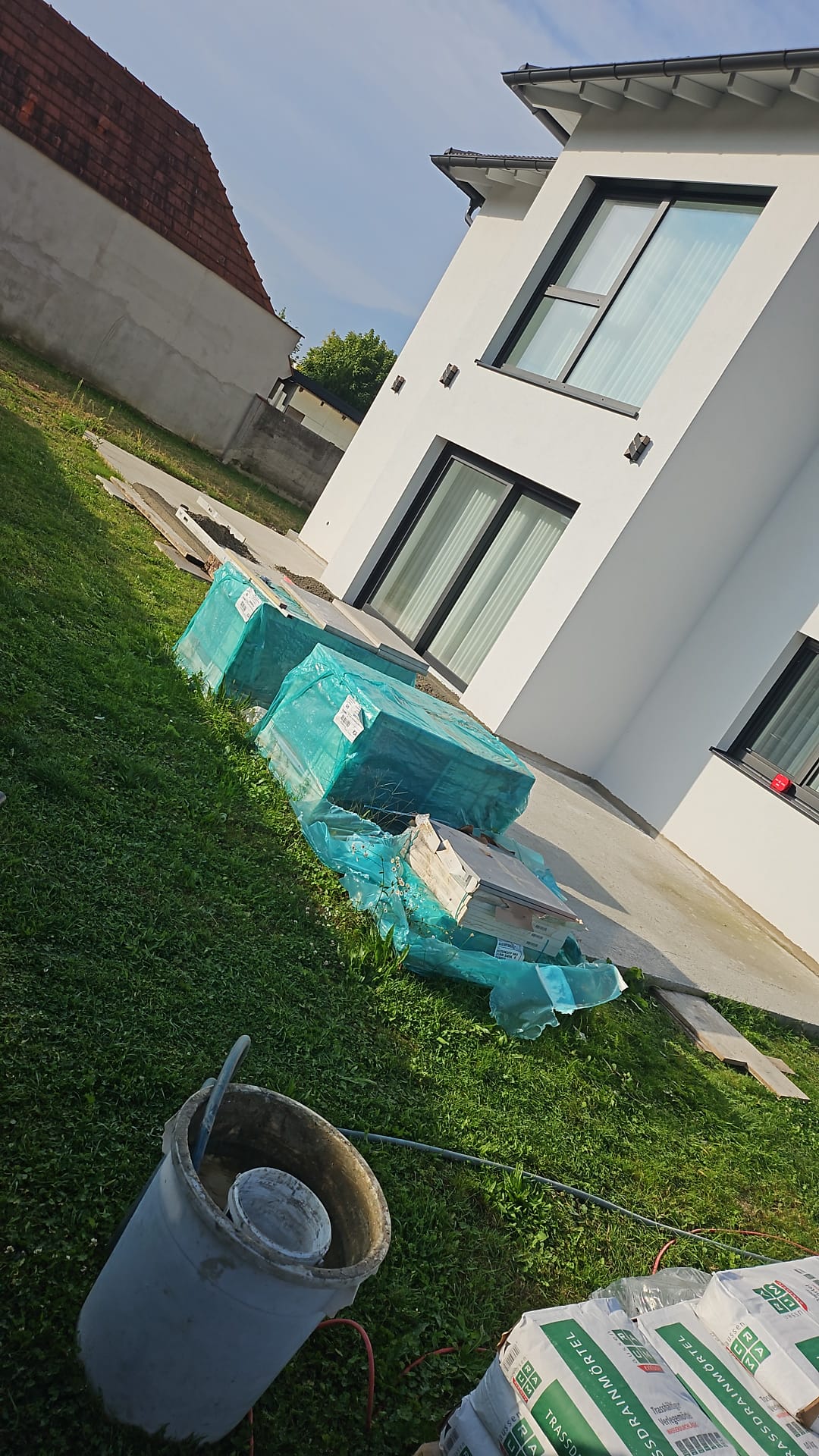 Terrasse mit Gefälle