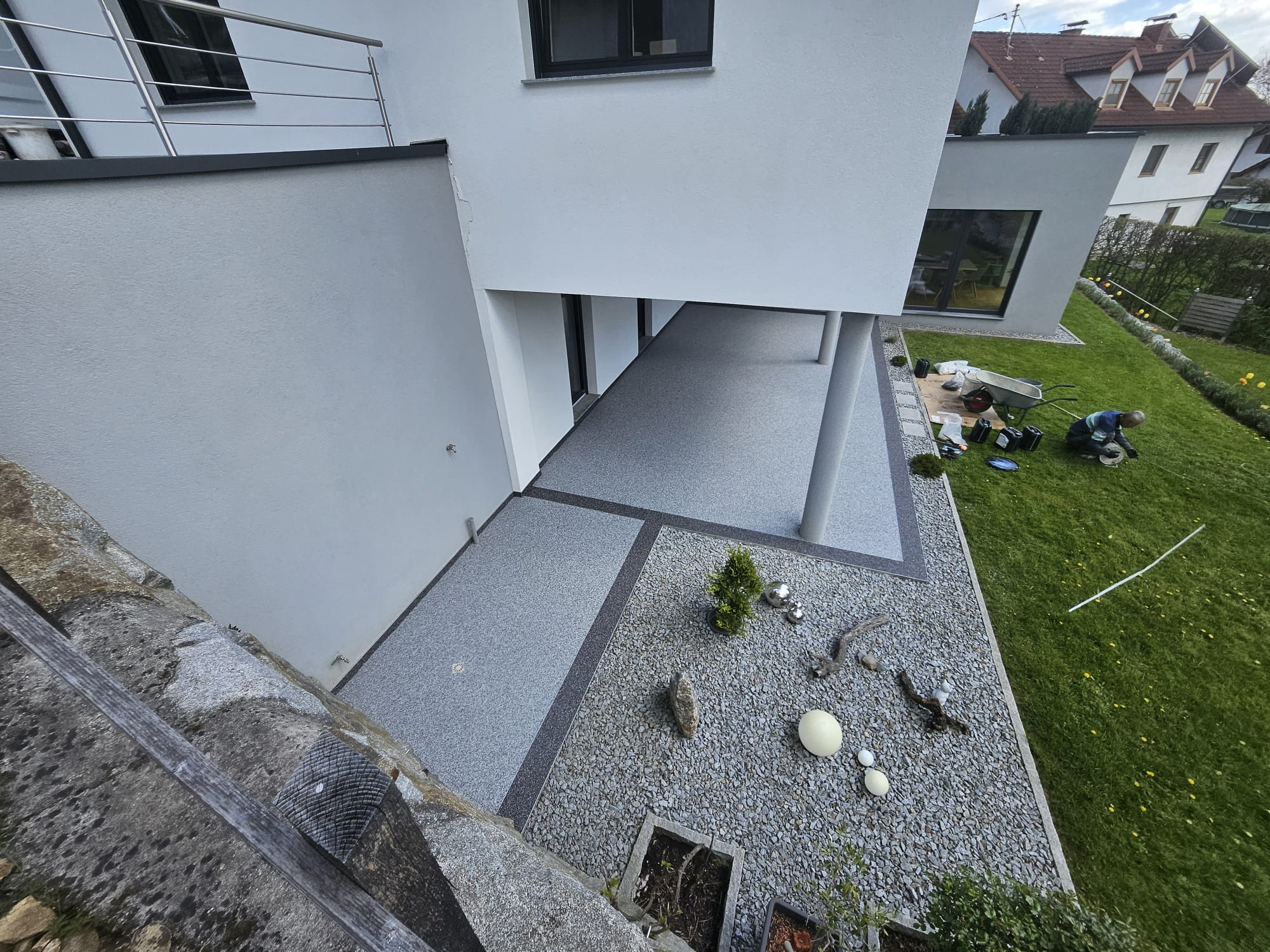 Steinteppich Terrasse in Naturstein-Optik, Niederösterreich